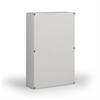 Cubo O bearb./ Kunststoffgehäuse ABS 400x400x130 / Deckel grau
