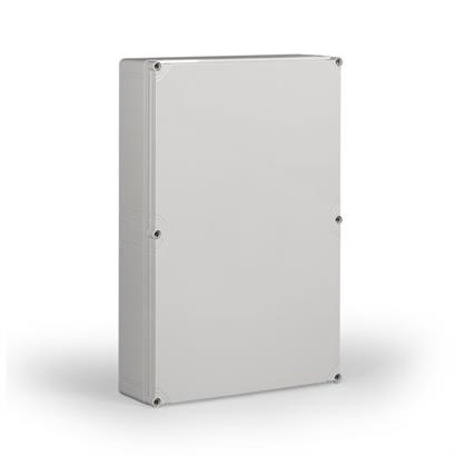 Cubo O bearb./ Kunststoffgehäuse ABS 400x400x130 / Deckel grau