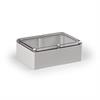 Kunststoffgehäuse ABS 160x240x91 / Deckel Transparent / Weiss