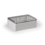 Kunststoffgehäuse ABS 160x240x91 / Deckel Transparent / Weiss