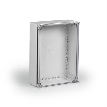 Kunststoffgehäuse ABS 300x400x130 / Deckel transparent