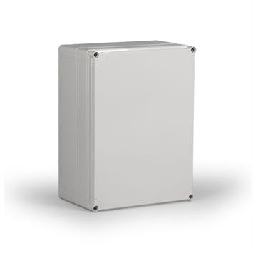 Kunststoffgehäuse PC 300x400x180 / Deckel Grau  Bearbeitet gemäss Kundenagaben