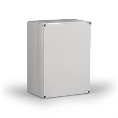 Kunststoffgehäuse PC 300x400x180 / Deckel Grau  Bearbeitet gemäss Kundenagaben