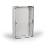Kunststoffgehäuse PC 400x600x130 / 6xF2 Ausbruchöffnungen / Deckel transparent