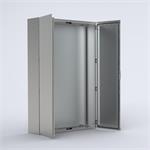 Standschrank EKDS / Doppeltüre / Edelstahl /IP66/ mit Montageplatte