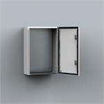 ALU-Coffret Murale/IP 66 / RAL 7035 / avec plaque de montage